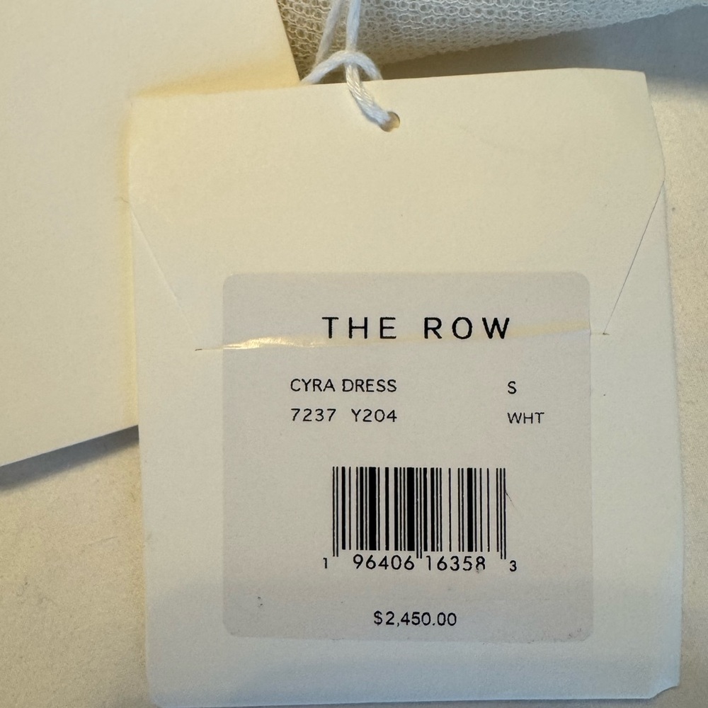 NWT: THE ROW Cyra Dress Off White/Cream Dress (Sz. Small)